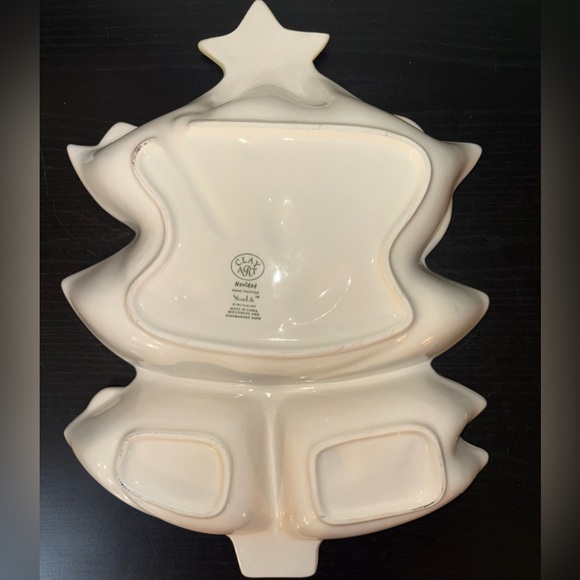 Vintage Christmas Tree Chip and Dip Platter Clay Art Navidad 2003 - Picture 4 of 5